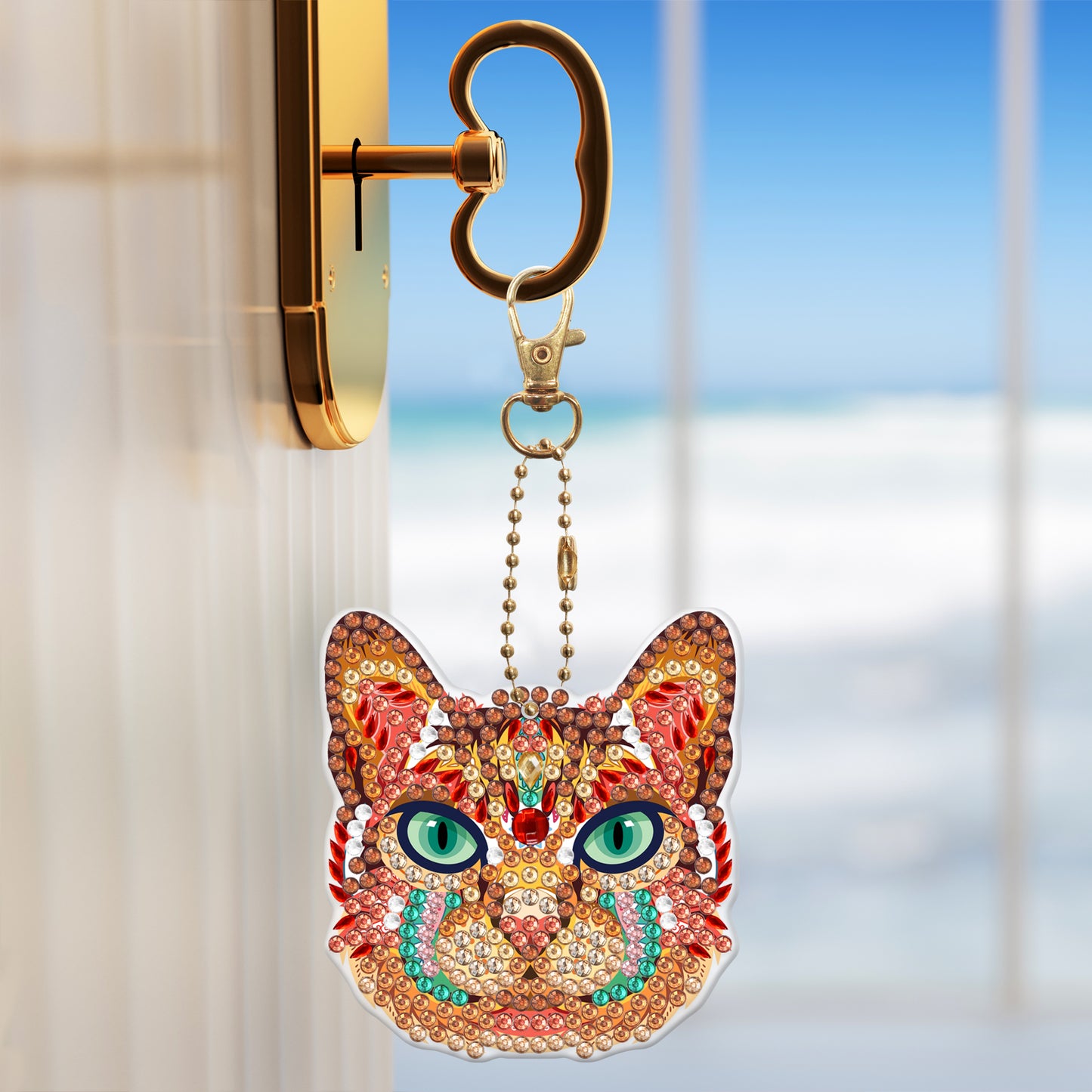 DIY Diamond Painting keychain | Cat | 5 Piece Set