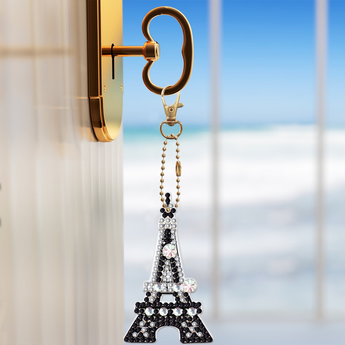 DIY Diamond Painting keychain | Paris Tower | 5 Piece Set