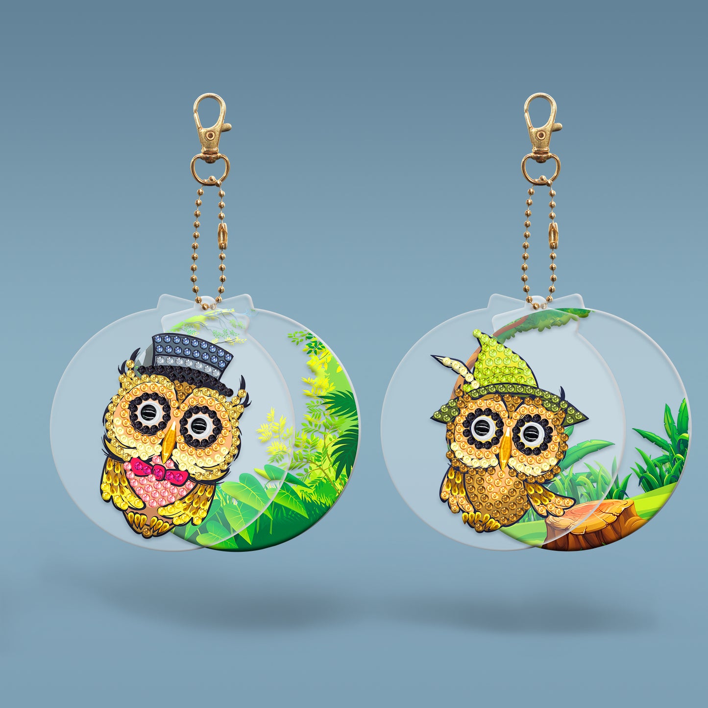 DIY keychain | Owl | Two Piece Set