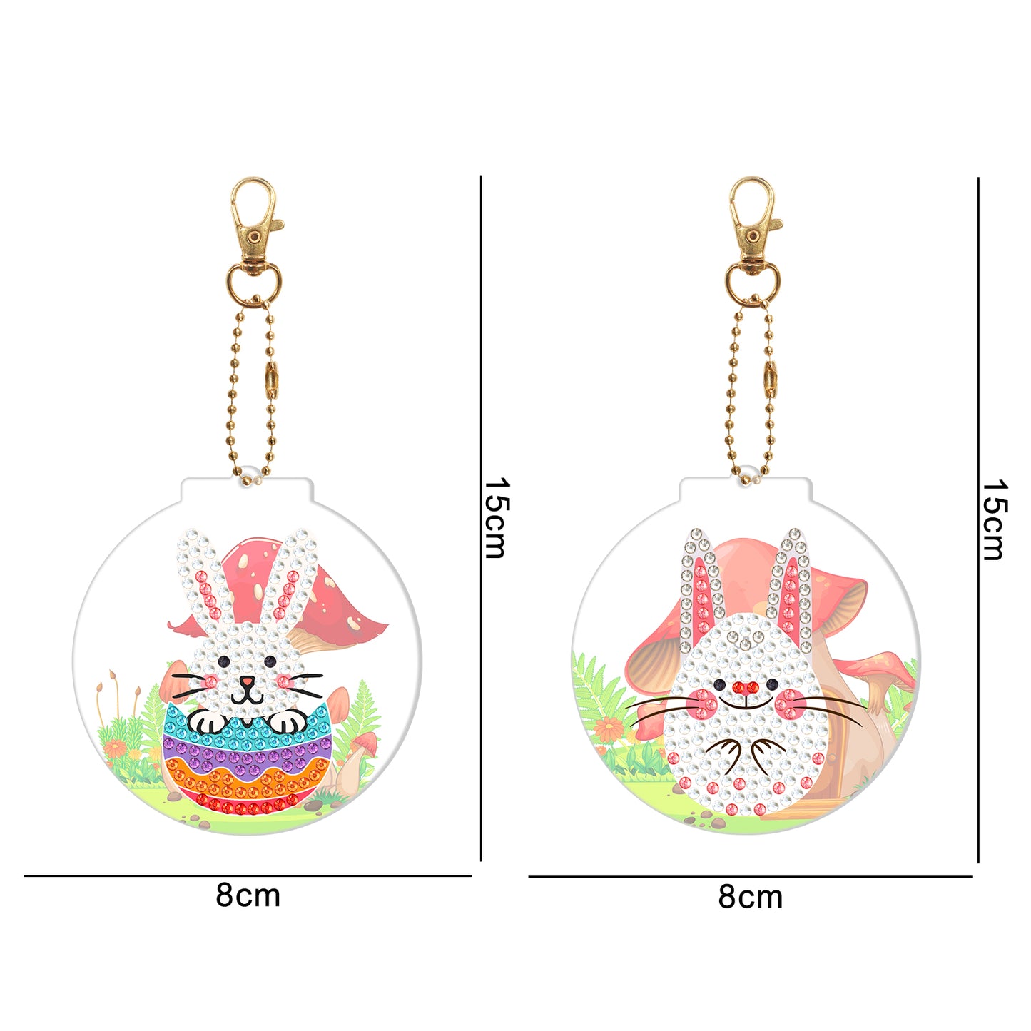 DIY keychain | Easter bunny | Two Piece Set