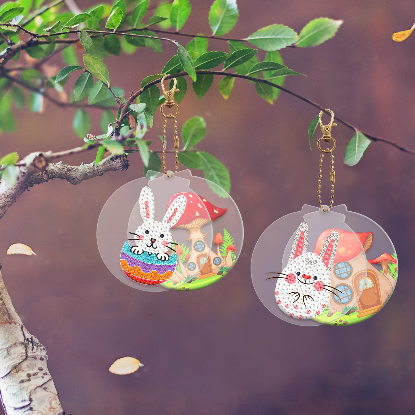 DIY keychain | Easter bunny | Two Piece Set