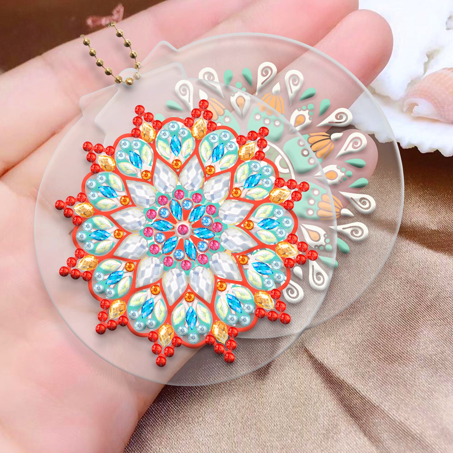 DIY keychain | Mandala | Two Piece Set