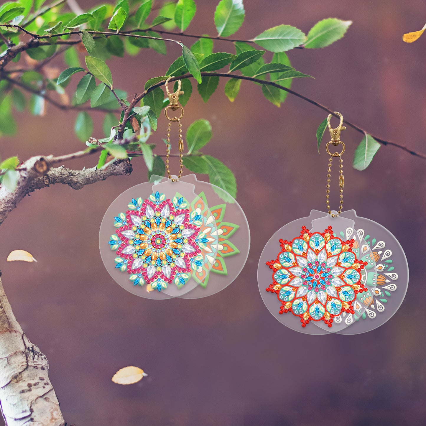 DIY keychain | Mandala | Two Piece Set