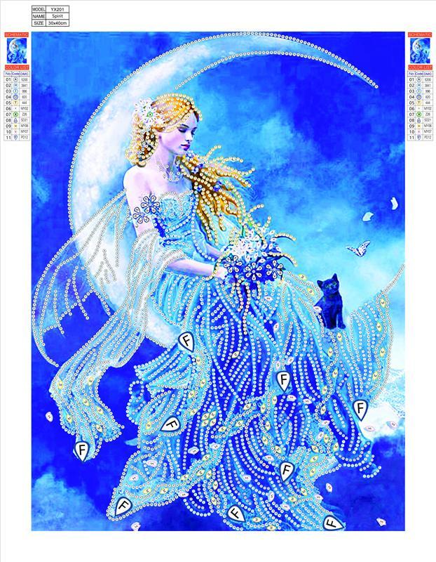 Wind Moon | Special Shaped | Crystal Rhinestone Diamond Painting Kits