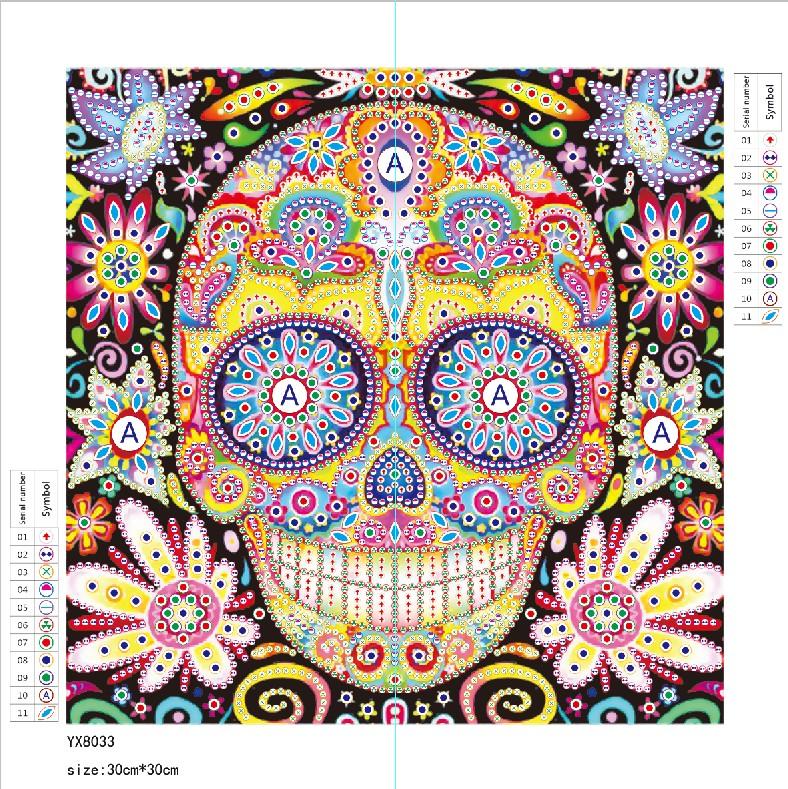 Skull | Special Shaped Diamond Painting Kits