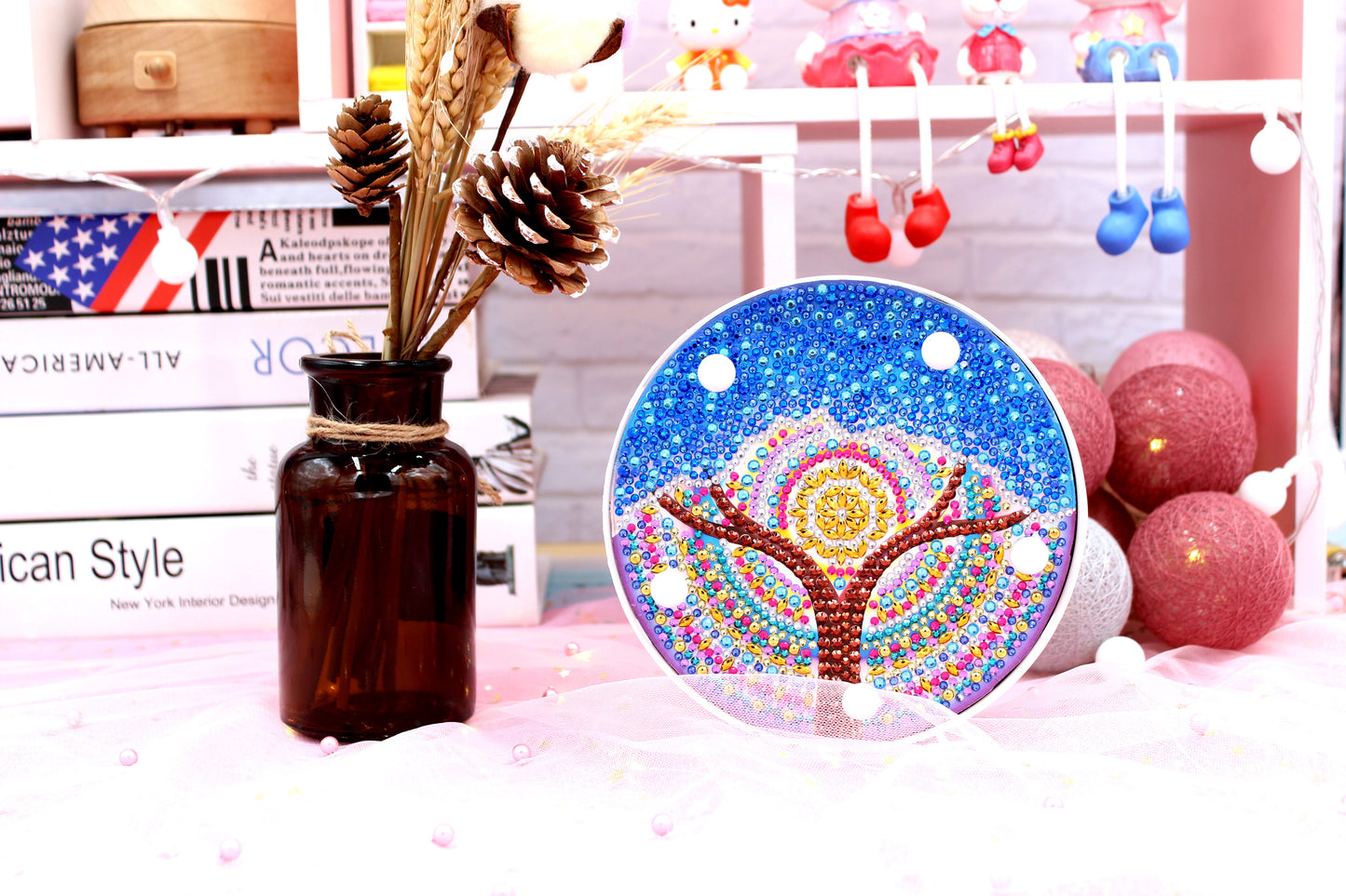 DIY diamond painting light dedicated full diamond LED night light | Tree