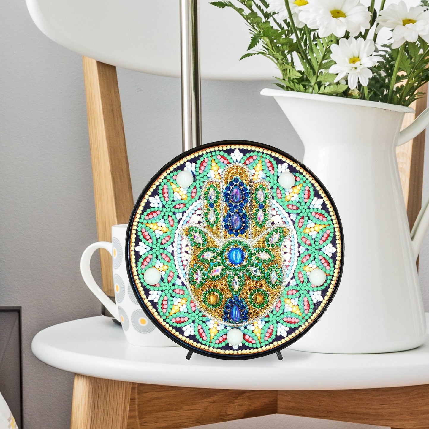 DIY diamond painting light dedicated full diamond LED night light | Mandala