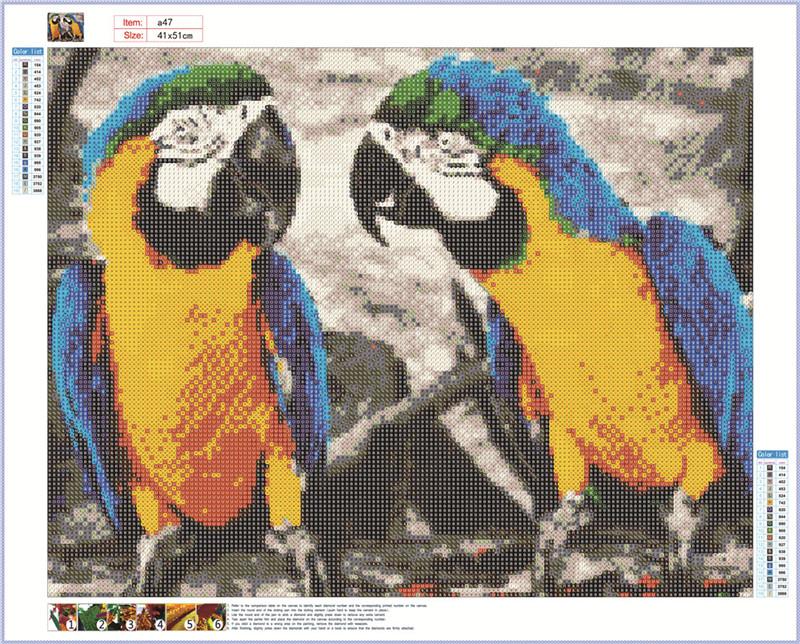 Macaw | Full Round Diamond Painting Kits