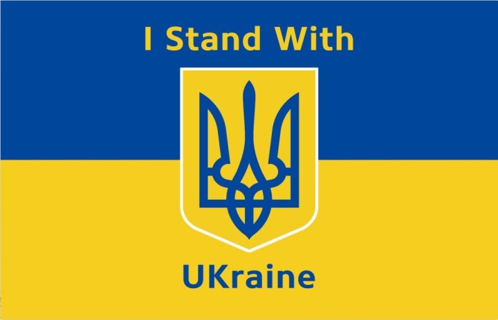 Diamond Painting - Full Drill - Ukrainische Flagge - (Quadrat und Rund)