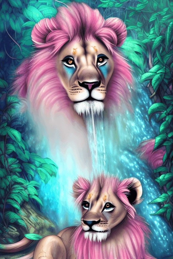 AB Diamond Painting    |  Lion