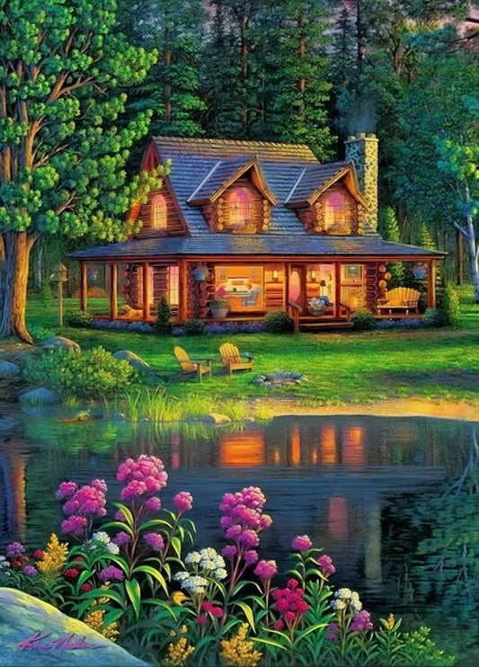 AB Diamond Painting  | Secluded Cottage