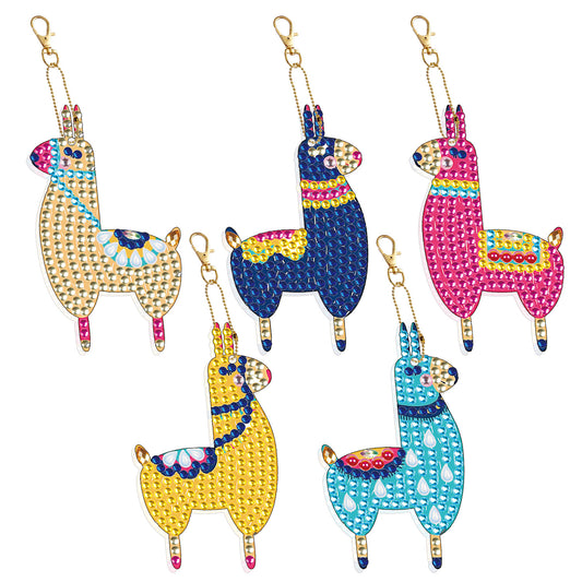 DIY keychain | Horse | Double-sided | Five Piece Set