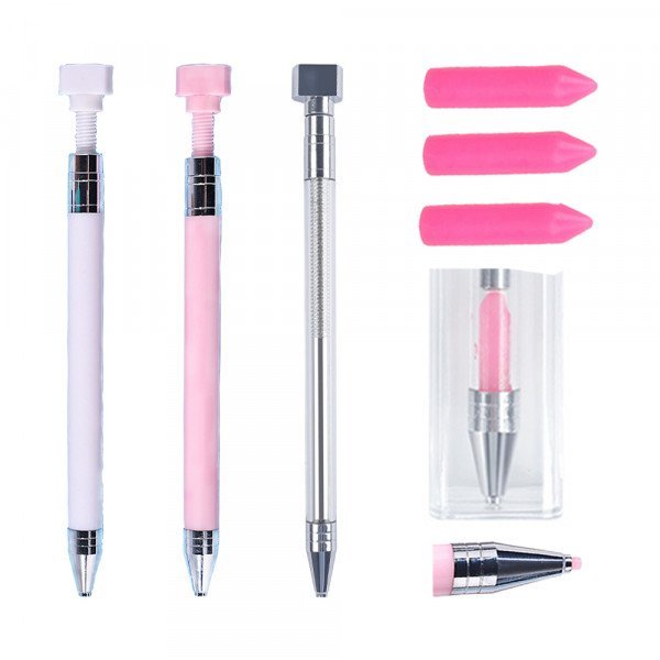 DIY Diamond Painting Pens 5D Art Rhinestone Applicator Embroidery Gem Art  Pen Jewel Wax Picker Tool Accessories 