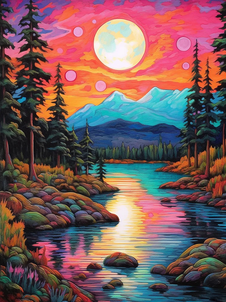 AB Diamond Painting  |  Sunset Scenery