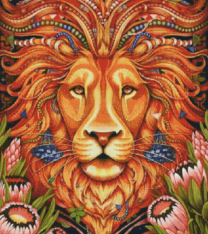 Full Round/Square Diamond Painting Kits | Lion