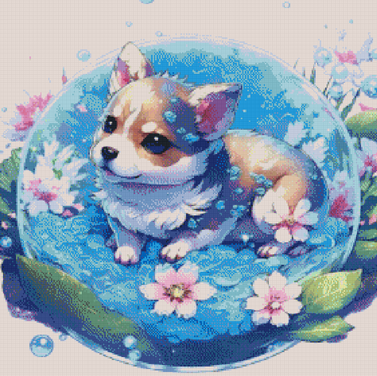 Full Round/Square Diamond Painting Kits | Dog