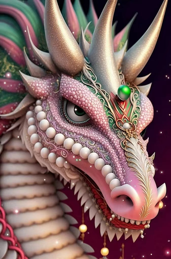 AB Diamond Painting  |  Colorful Dragon