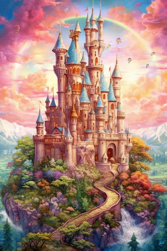 AB Diamond Painting  |  Colorful Castle