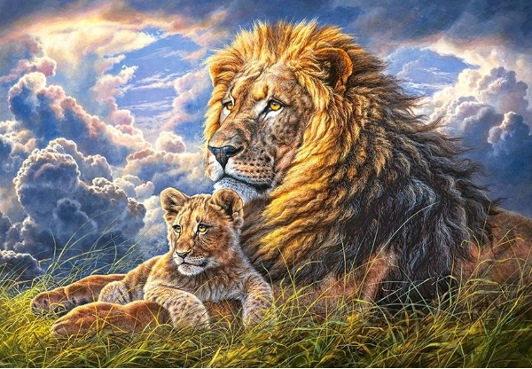 Full Round/Square Diamond Painting Kits |  Lion