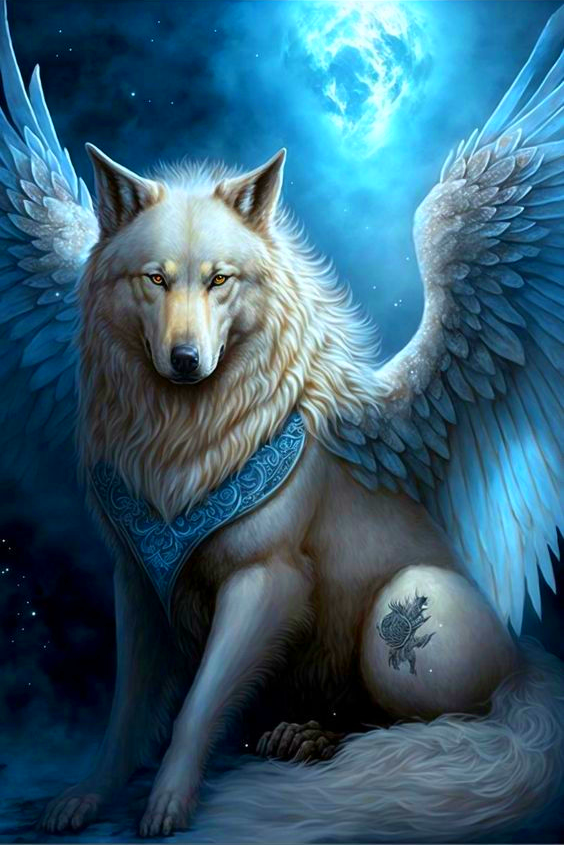 AB Diamond Painting    |   Flying Wolf