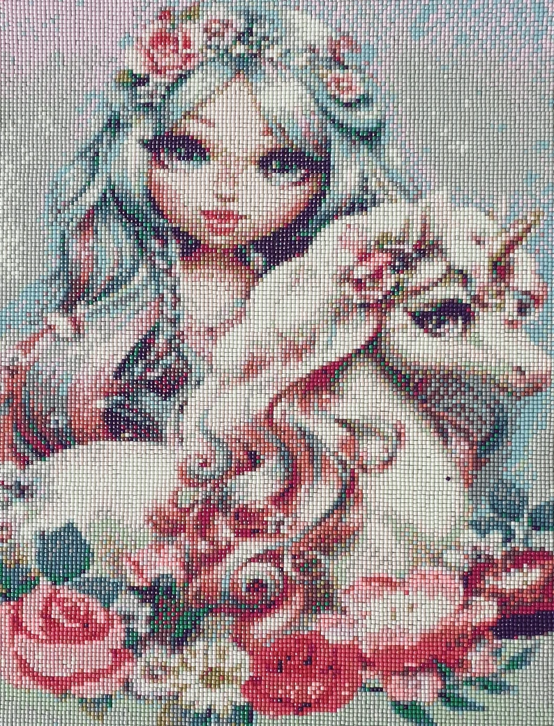 Full Round/Square Diamond Painting Kits | Unicorn girl