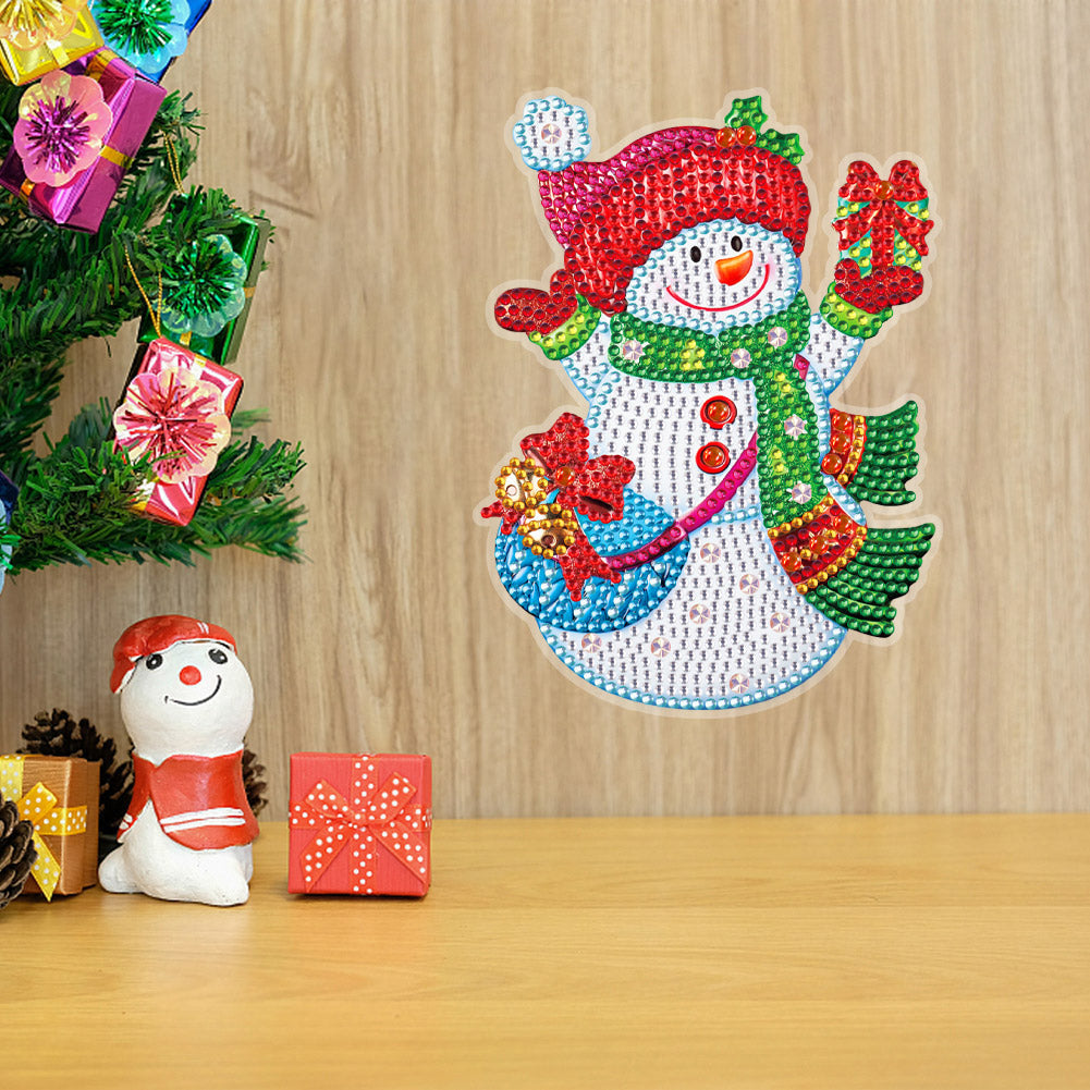 DIY Diamond Painting Stickers Wall Sticker | Christmas Snowman