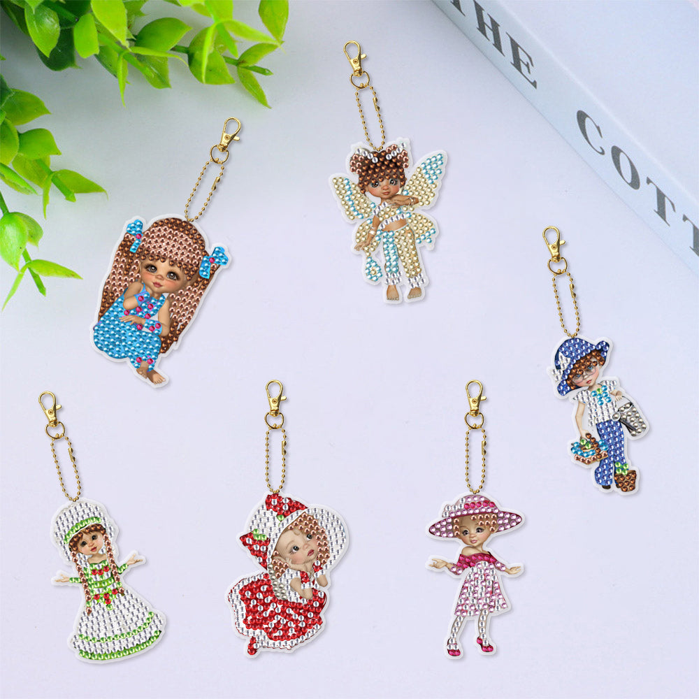 DIY Diamond Painting Keychain | Pixie  | 6 Piece Set