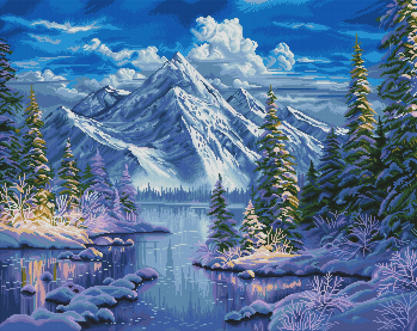 Full Round/Square Diamond Painting Kits |  Snow Mountain