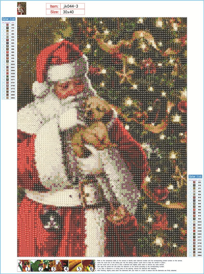 Santa Claus | Full Round Diamond Painting Kits