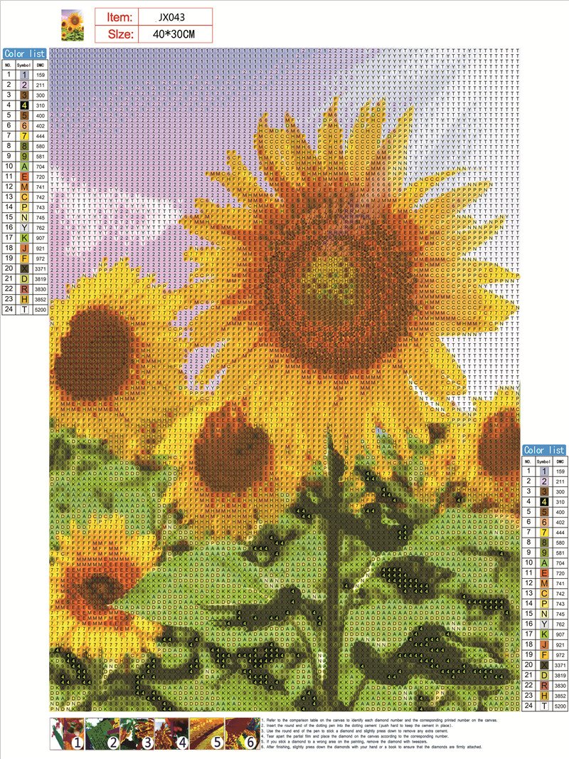 Sunflower | Full Round Diamond Painting Kits