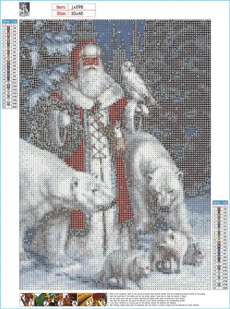 Santa Claus | Full Round Diamond Painting Kits