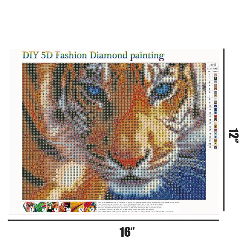 Tiger | Full Round Diamond Painting Kits