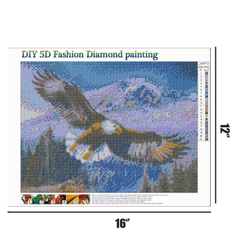 Flying Eagle  | Full Round Diamond Painting Kits