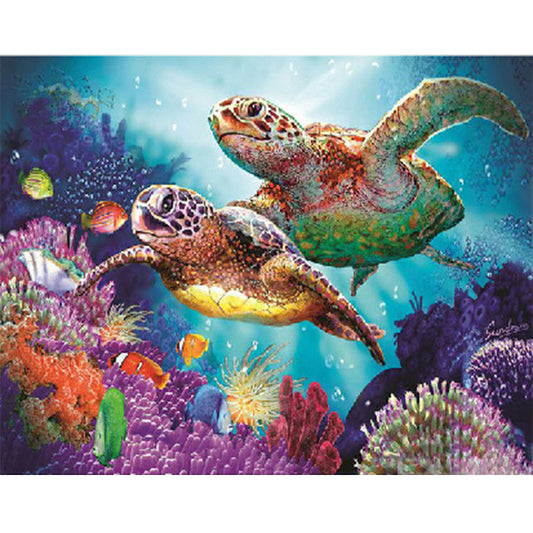 Sea Turtle   | Full Round Diamond Painting Kits