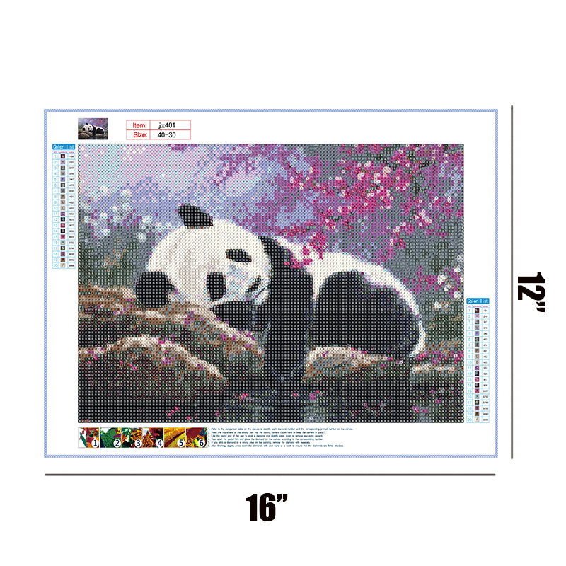 Panda  | Full Round Diamond Painting Kits
