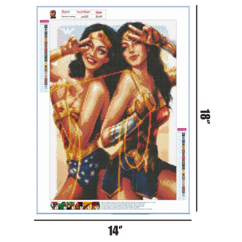 Wonder Woman  | Full Round Diamond Painting Kits