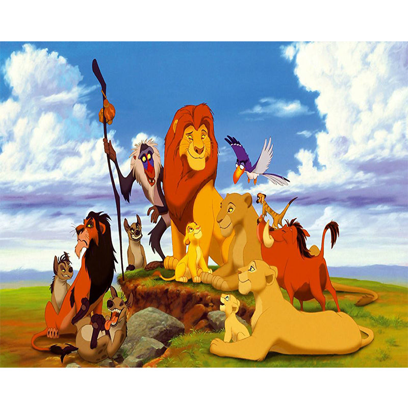 The Lion King   | Full Round Diamond Painting Kits