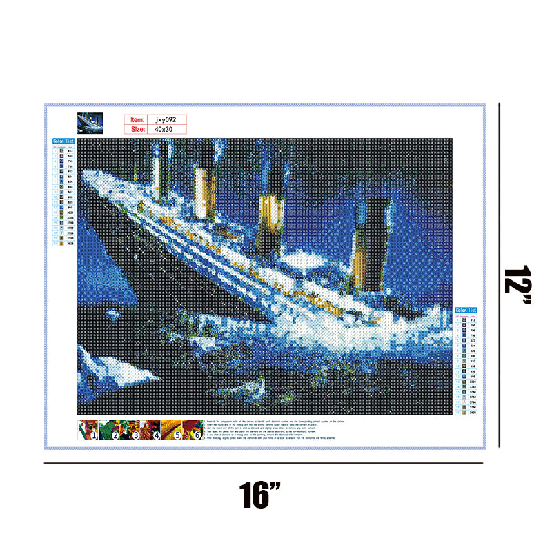 Titanic  | Full Round Diamond Painting Kits