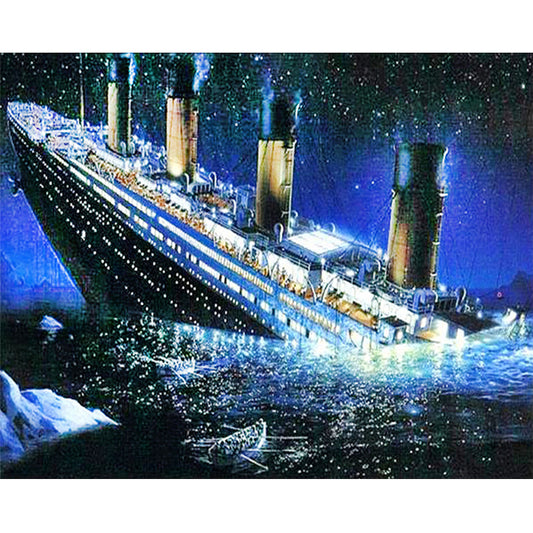 Titanic | Kits complets de peinture au diamant rond