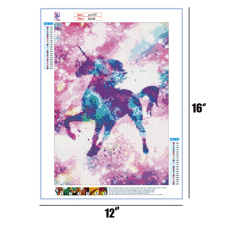Unicorn  | Full Round Diamond Painting Kits