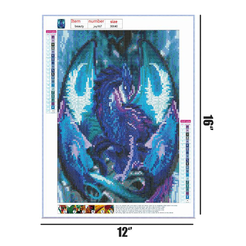 Purple Dragon  | Full Round Diamond Painting Kits