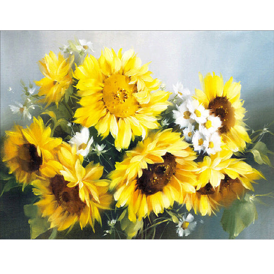 Sunflower  | Full Round Diamond Painting Kits