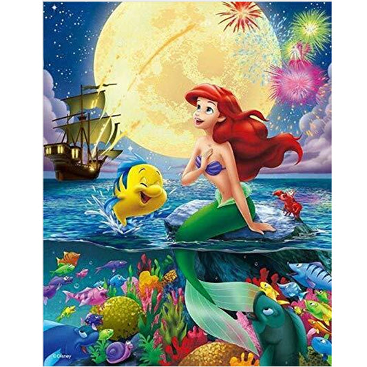 Disney Mermaid  | Full Round Diamond Painting Kits