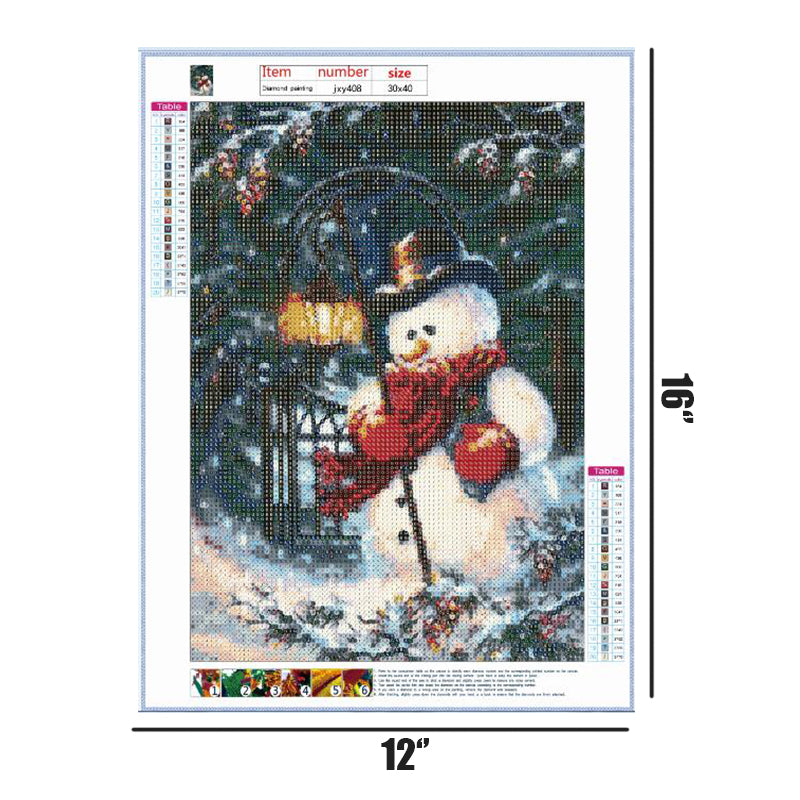Christmas Snowman  | Full Round Diamond Painting Kits