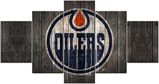 Oilers d'Edmonton | Kits complets de peinture diamant rond | 45x90cm