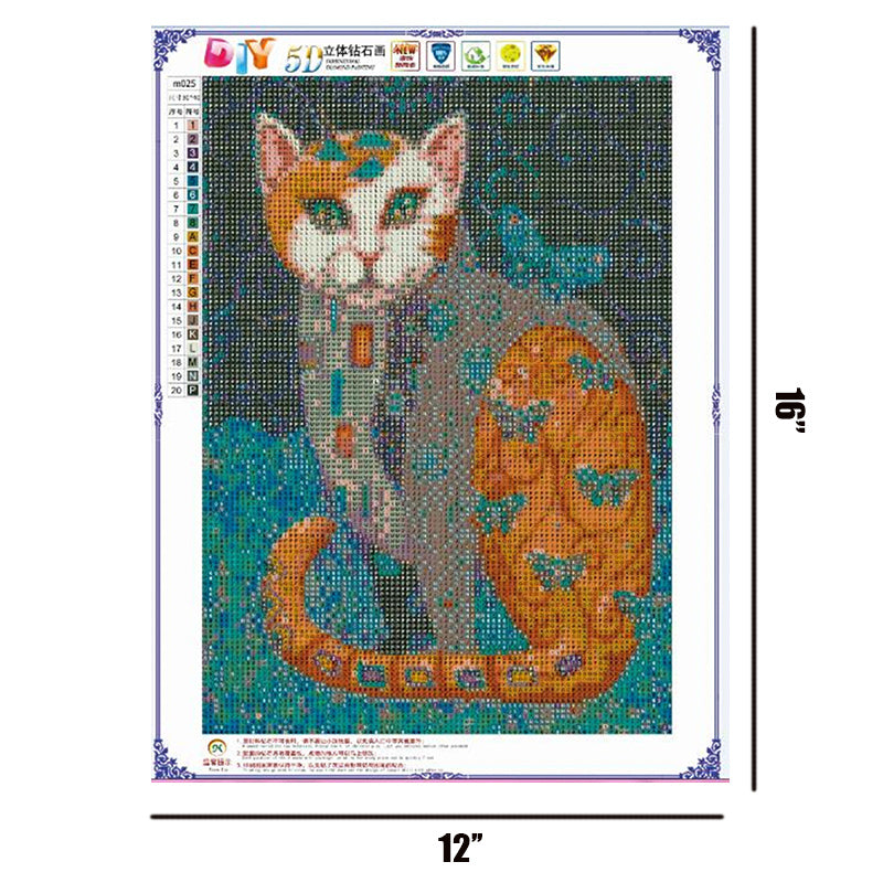 Cat | Full Round Diamond Painting Kits