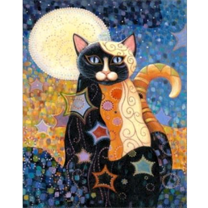 Cat  | Full Round Diamond Painting Kits