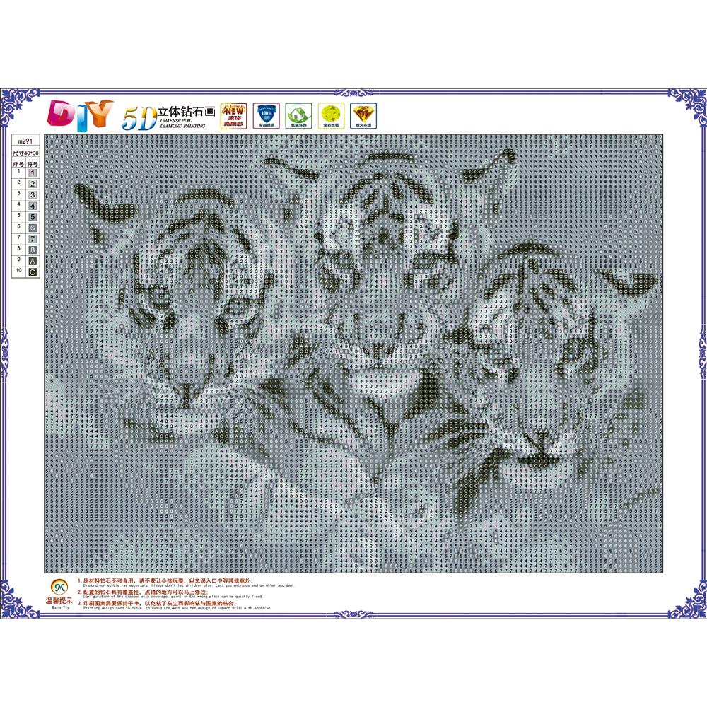 Full Round Diamond Painting Kits | tiger