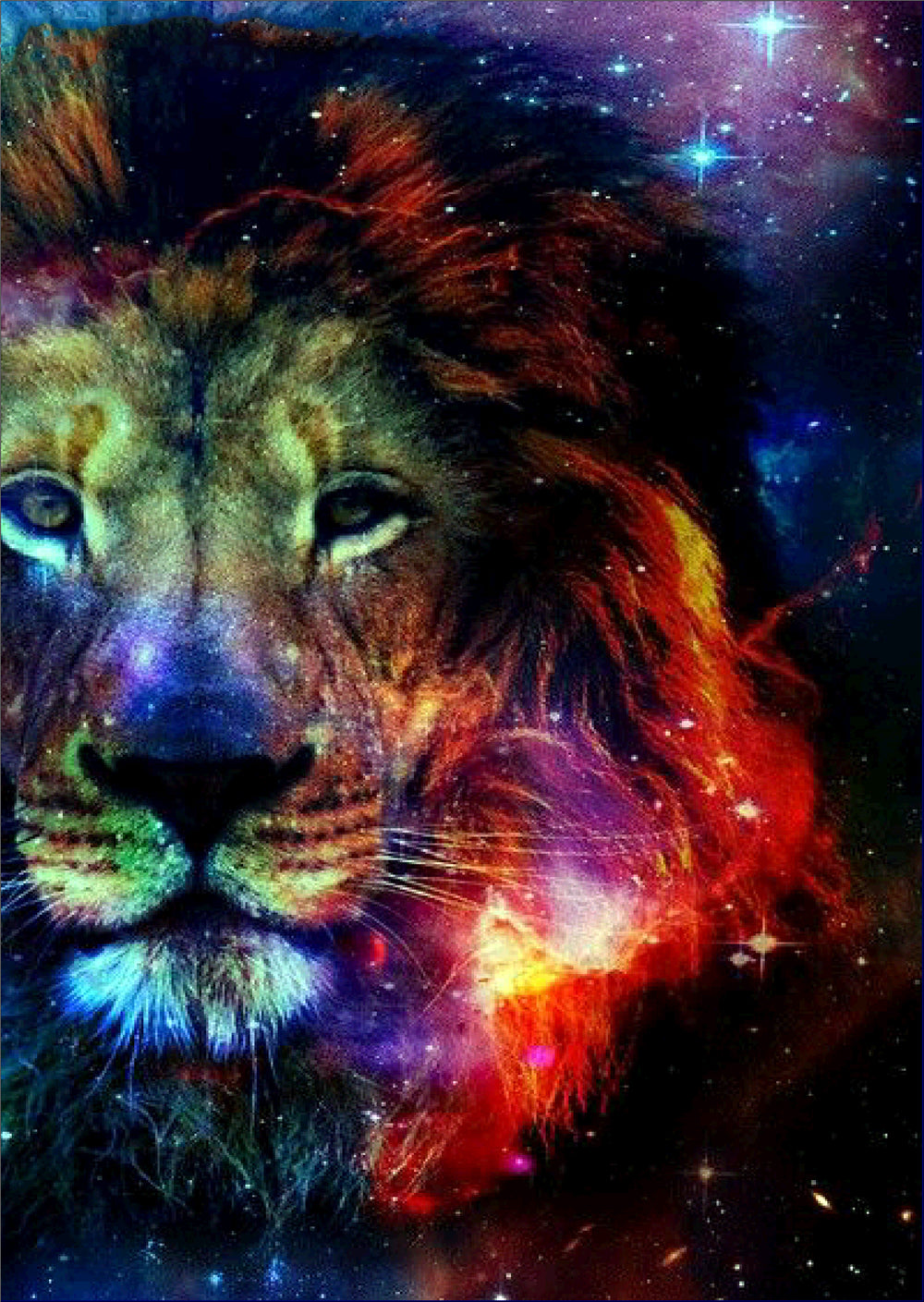 Star Lion | Full Circle Diamond Painting Kit