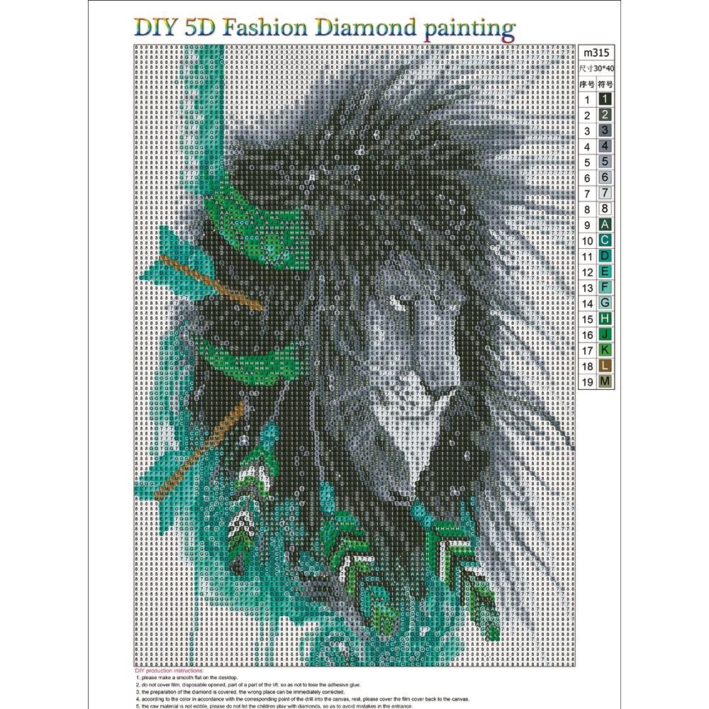 Full Round Diamond Painting Kits | Lion